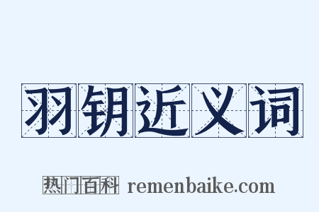 羽钥近义词是什么意思的图片